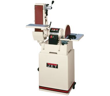 JSG 6CS 6 x 48 Belt 12 inch Disc Sander with Closed Stand